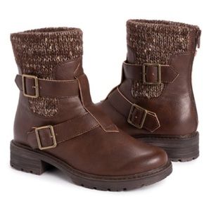 Brown Buckle-Detail Logger Quebec Ankle Boot - Women